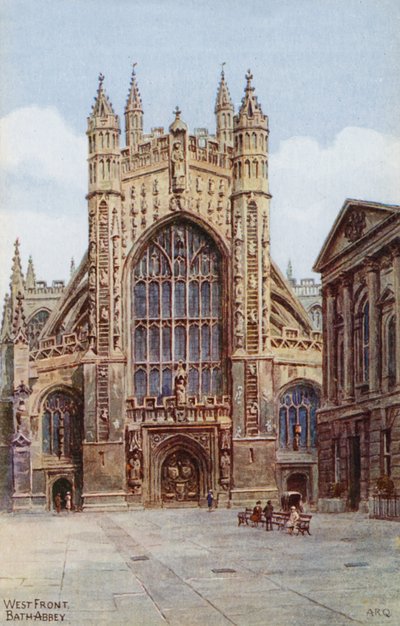 Westfront, Bath Abbey von Alfred Robert Quinton